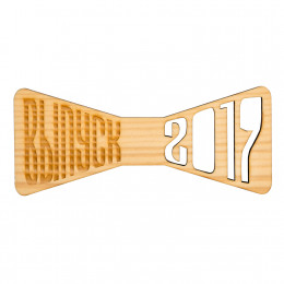 Значок деревянный