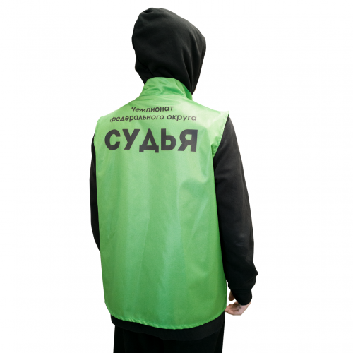 Жилет без подклада, с полной запечаткой