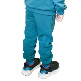 Брюки однотонные из футера детские