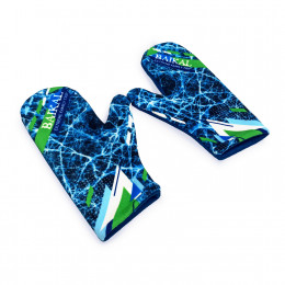 Варежки двухслойные из флиса с полной запечаткой