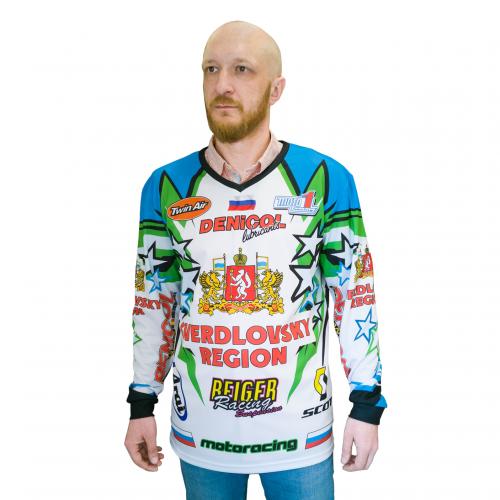 Хоккейный свитер болельщика с полной запечаткой, взрослый