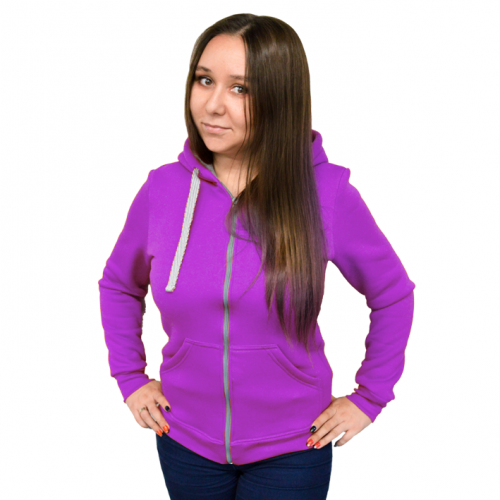 Толстовка с капюшоном из футера унисекс однотонная