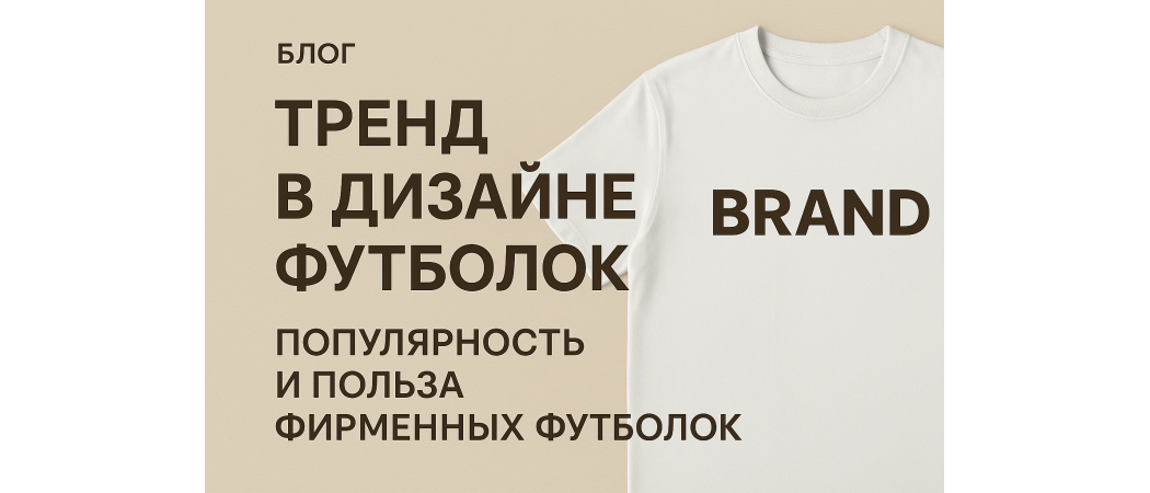 Тренд в дизаине футболок, популярность и польза фирменных футболок