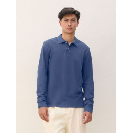 Рубашка поло унисекс с длинным рукавом Pacific LSL, черная