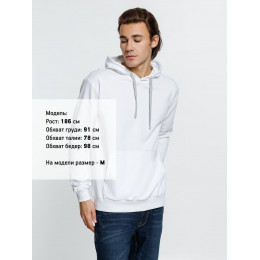 Толстовка с капюшоном Kirenga, белая (белоснежная)