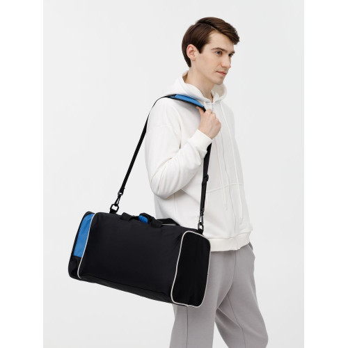 Спортивная сумка Fitnext, черная с синим