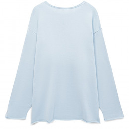 Лонгслив унисекс Siluetti Fuori, светло-голубой