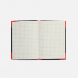 Блокнот Accenti Mini, черный с красным