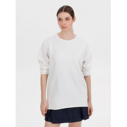 Лонгслив унисекс Siluetti Fuori, молочно-белый