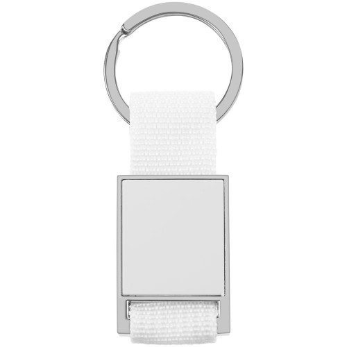 Брелок Stropp с тканевой вставкой, белый