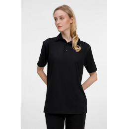 Рубашка поло унисекс Senti, черная