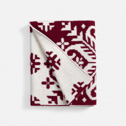 Шарф Wintertude M, красный с белым