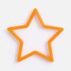Подвеска «Звезда», 3D-печать, оранжевая