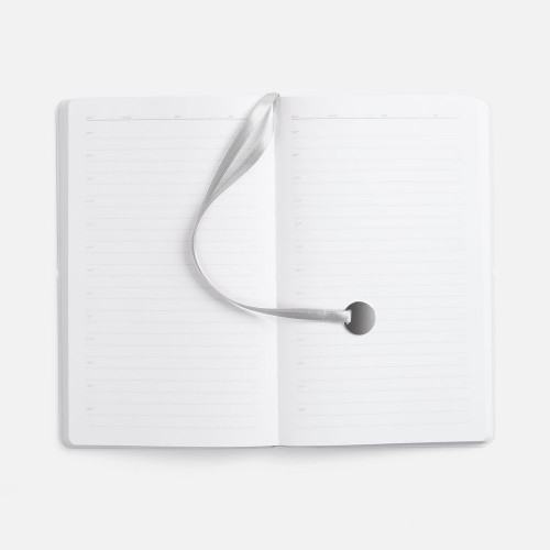 Ежедневник Waltz, недатированный, серебристый