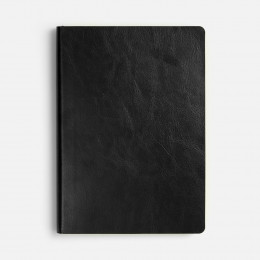 Ежедневник Doppio, недатированный, черный с желтым