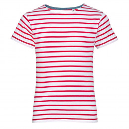 Футболка детская Miles Kids белая с красным