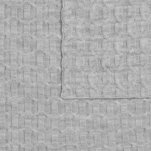 Плед Braidera, серебристо-серый меланж