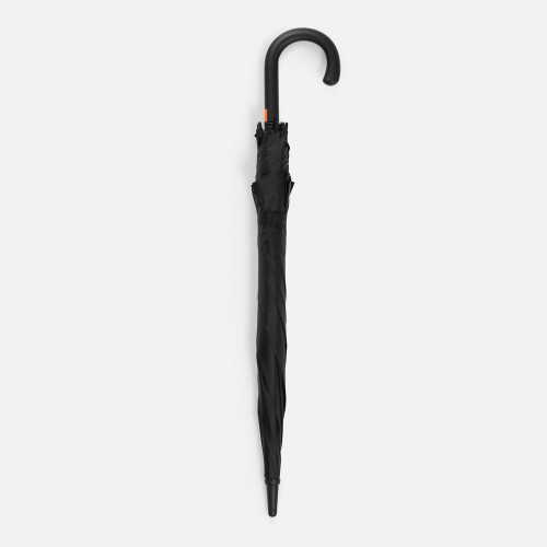 Зонт-трость Hidecolor с цветными спицами, черный с оранжевым