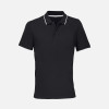 Рубашка поло унисекс Palermo, черная с белым