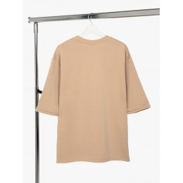 Футболка оверсайз унисекс Kosmos 2.0, бежевая