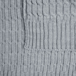 Плед Slumberland, серебристо-серый меланж