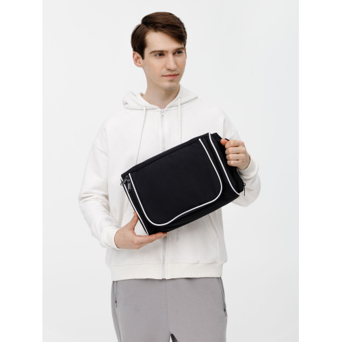 Сумка для обуви Equipex, черная с белым