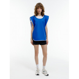 Манишка Member, синяя с белым