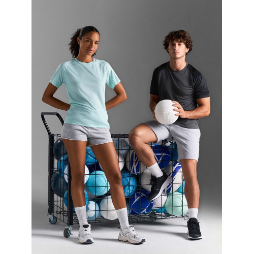 Футболка спортивная унисекс Vortex, ярко-бирюзовая