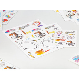 Наклейки ПВХ Sticker Pack на заказ, M