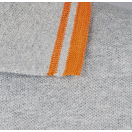 Рубашка поло мужская Pasadena Men 200 с контрастной отделкой, черная с зеленым