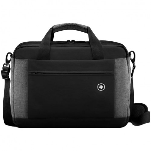 Сумка для ноутбука 16, черный с серым