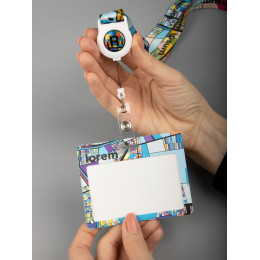 Лента для бейджа с ретрактором TapePrint на заказ