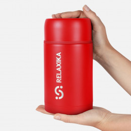Термос для еды Relaxika 1000, красный
