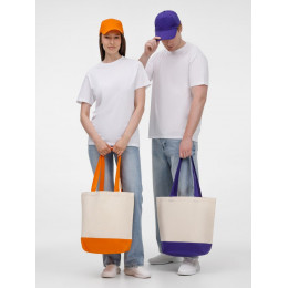 Холщовая сумка Shopaholic, фиолетовая