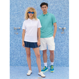 Рубашка поло унисекс Pitcher, ярко-бирюзовая