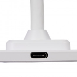 Настольная лампа с беспроводной зарядкой Modicum, белая