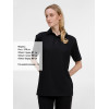 Рубашка поло унисекс Senti, черная