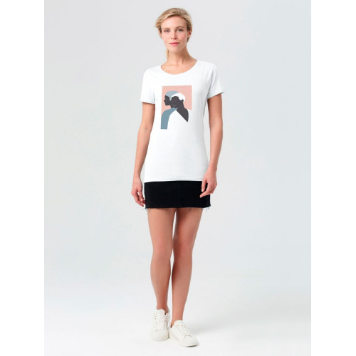 Футболка женская «Пара», белая