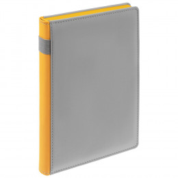 Ежедневник Spain Shall на заказ, недатированный, серый с желтым