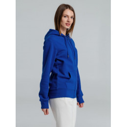 Толстовка на молнии с капюшоном унисекс King, ярко-синяя