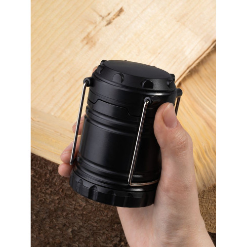 Кемпинговый фонарь с имитацией пламени Lindau Flame, черный