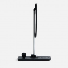 Настольная лампа с беспроводной зарядкой Power Light, черная