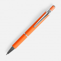Ручка шариковая Chromos Soft Touch, оранжевая