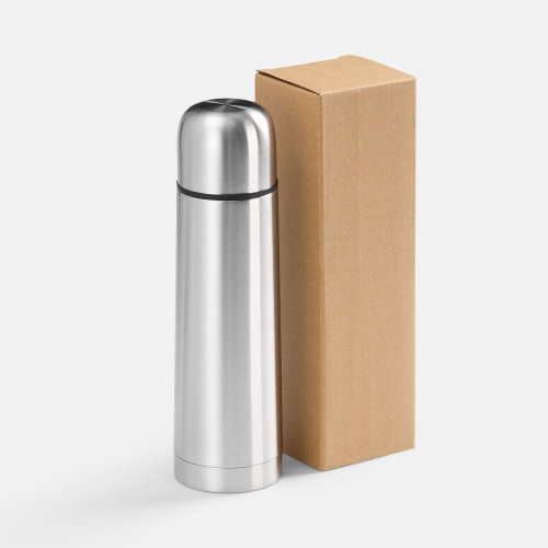 Термос Plain 500, ver.2, серебристый