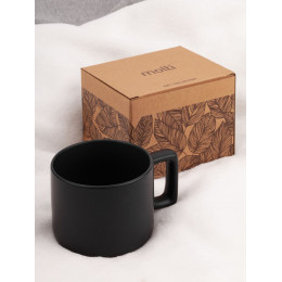 Чашка Jumbo в коробке матовая, черная