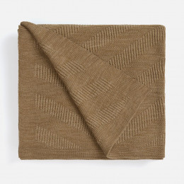 Плед Locus Solus, коричнево-бежевый меланж