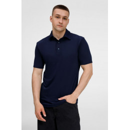 Рубашка поло унисекс Senti, темно-синяя