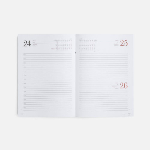 Ежедневник New Nebraska, датированный, черный