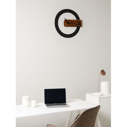 Часы TimeLord, черные с коричневым