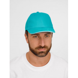 Бейсболка Buffalo, бирюзовая с белым